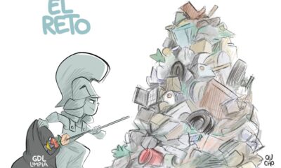 Cartón Qucho sobre la gestión de la basura