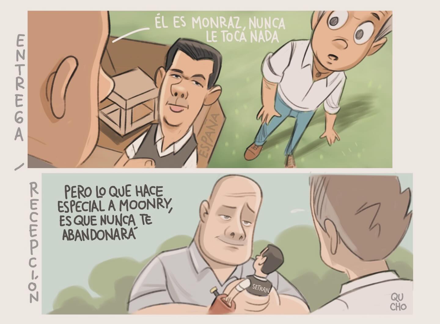 Cartón Qucho Moreno sobre continuidad de Diego Monraz