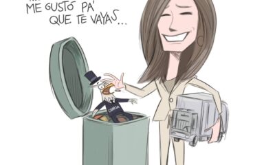 Cartón Qucho sobre el fin de la concesión a Caabsa para la recolección de basura