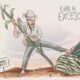 Cartón de Qucho Moreno sobre el maguey y el campo