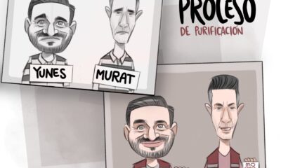 Cartón Qucho Monero sobre los Yunes