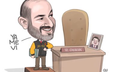 Carton de Qucho Monero sobre la designación de Ricardo Villanueva como subsecretario de Educación