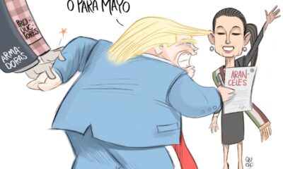 Cartón Qucho sobre los aranceles de Trump