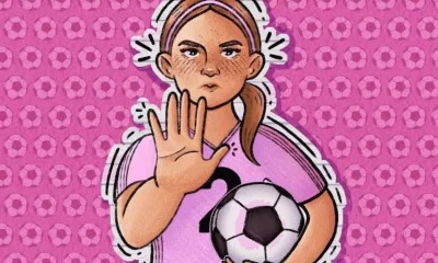 ilustración de futbol femenil