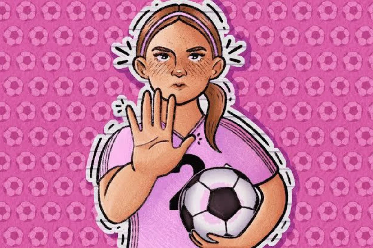 ilustración de futbol femenil