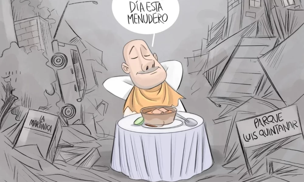 Cartón de Qucho sobre Alfaro