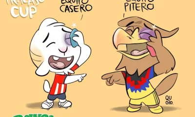 Cartón de Qucho América vs Chivas