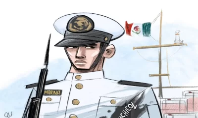 Cartón de Qucho Monero sobre el huichol fiscal