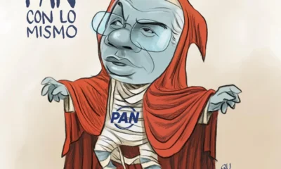 Cartón de Qucho sobre Felipe Calderón