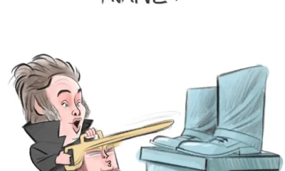 Cartón de Qucho sobre Milei