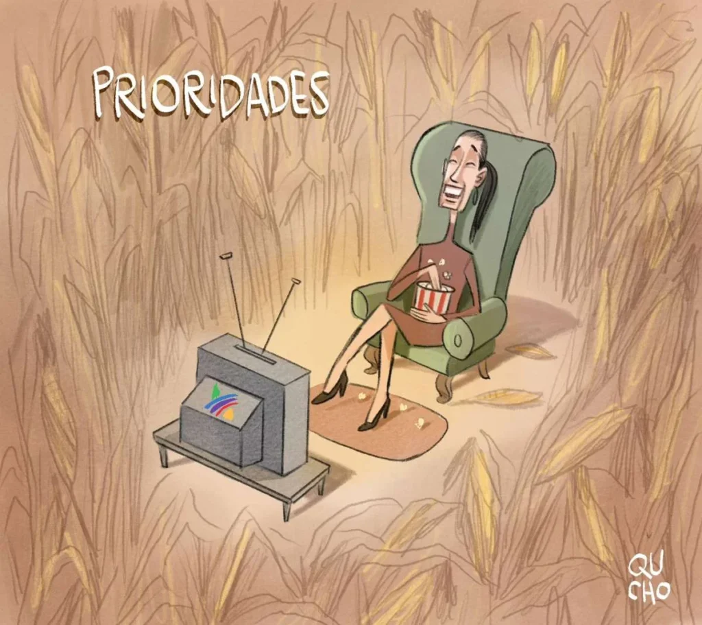 Cartón de Qucho sobre Claudia Sheinbaum