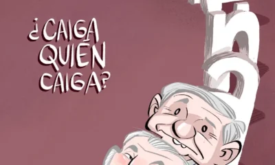 Cartón de Qucho sobre Adán Augusto