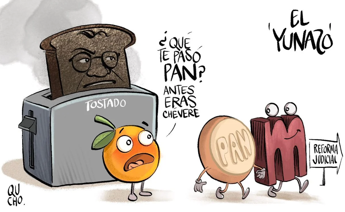 Cartón de Qucho Monero sobre la reforma Judicial en Jalisco