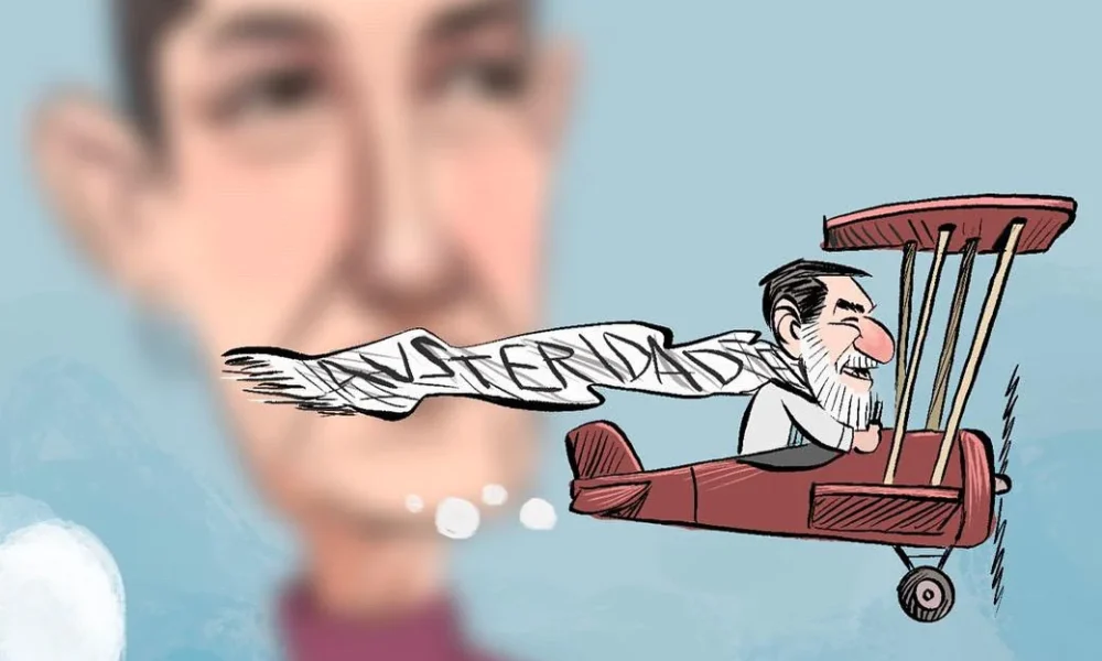 Cartón de Qucho Monero sobre Gerardo Fernández Noroña