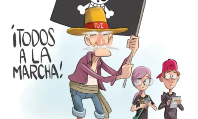 Cartón de Qucho Monero sobre la Generación Zeta