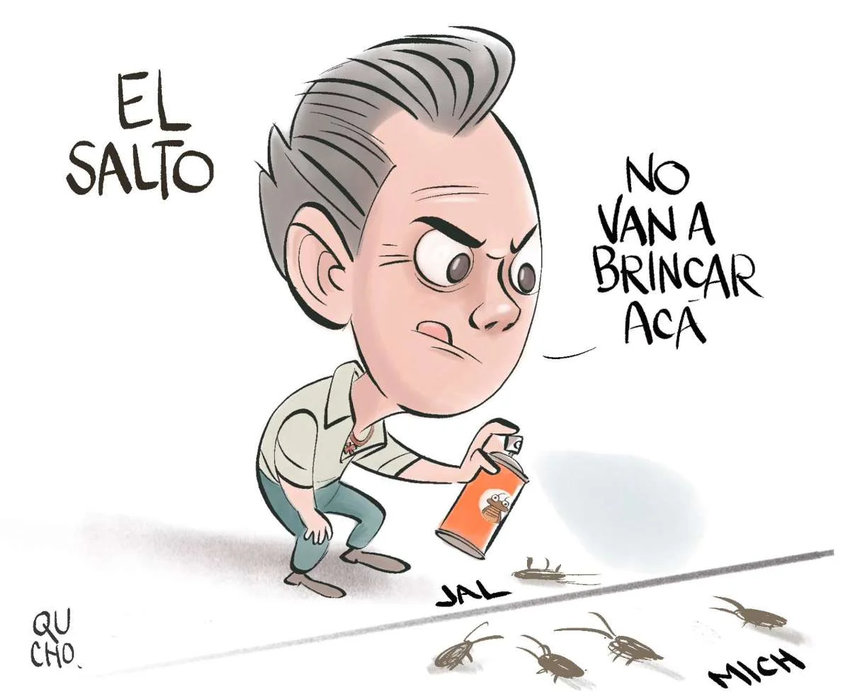 Cartón de Qucho sobre Pablo Lemus