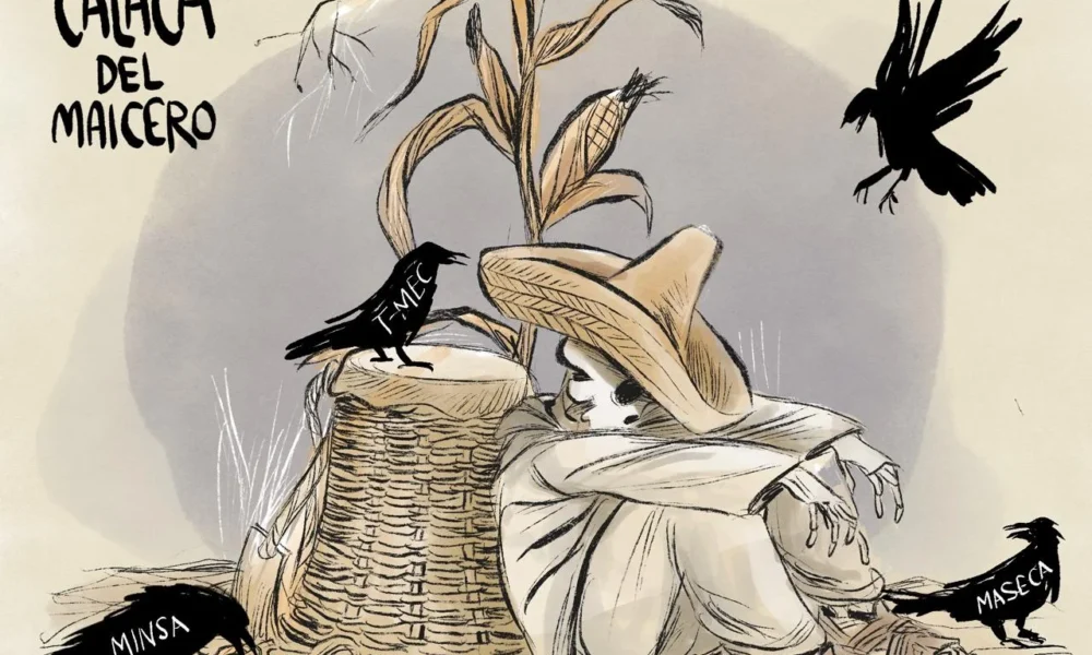 Cartón de Qucho Monero sobre la situación del campo