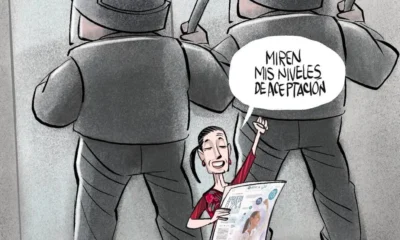 Cartón de Qucho Monero sobre la Presidenta Claudia Sheinbaum