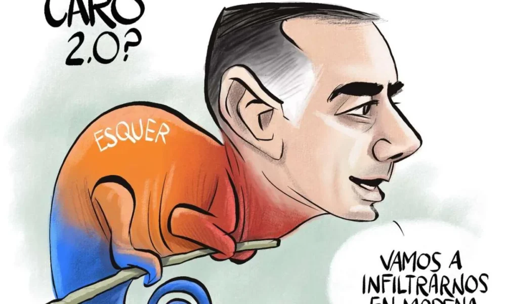 Cartón de Qucho Monero sobre Alberto Esquer