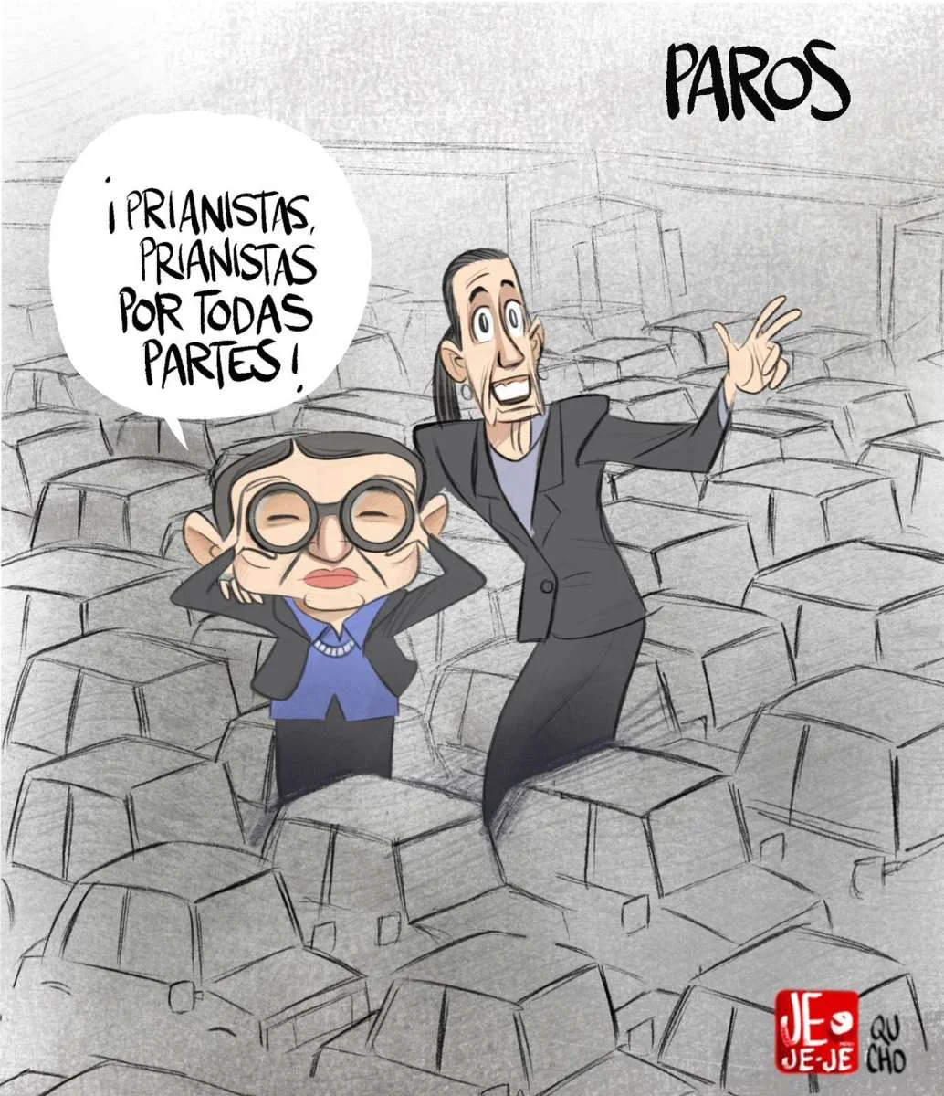 Cartón de Qucho Monero sobre la Presidenta Claudia Sheinbaum