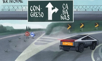 Cartón de Qucho sobre el informe de Lemus