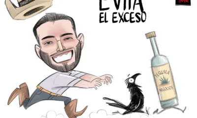 Cartón de Qucho Monero sobre el alcalde de Tequila