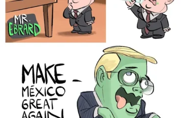 Cartón de Qucho sobre Marcelo Ebrard