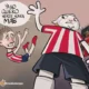 Cartón de Qucho Monero sobre Chicharito