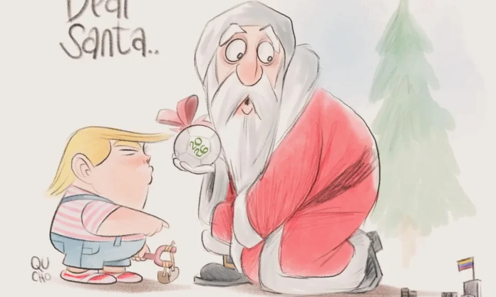 Cartón de Qucho sobre Donald Trump