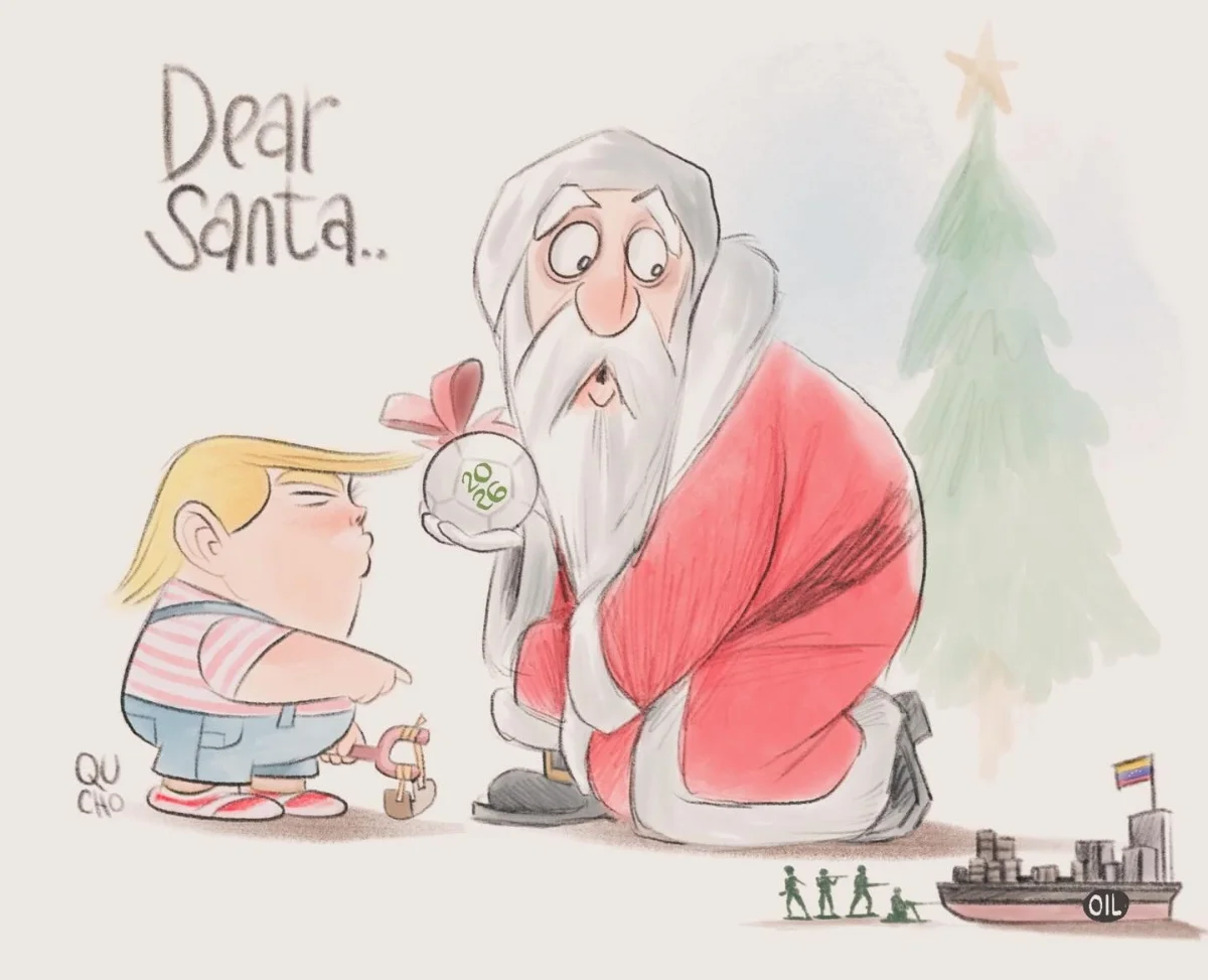 Cartón de Qucho sobre Donald Trump