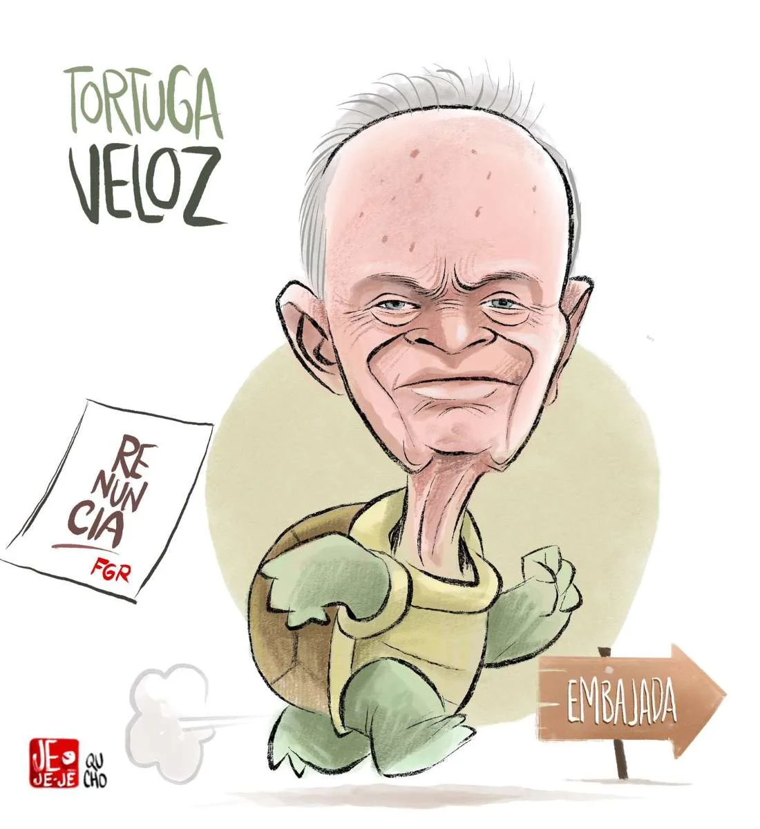 Cartón de Qucho sobre el fiscal Gertz