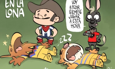 Cartón de Qucho sobre los triunfos en los cuartos de final