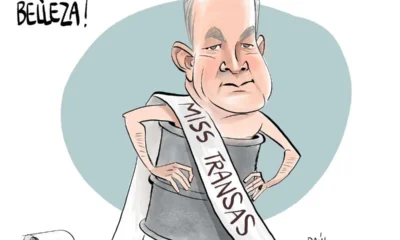 Cartón de Qucho sobre Miss Universo
