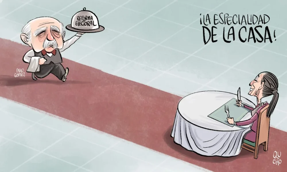 Cartón de Qucho sobre la reforma electoral