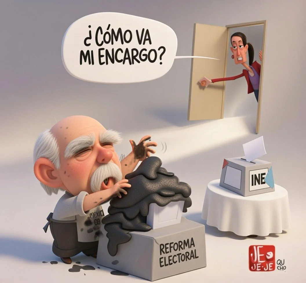 Cartón de Qucho sobre la reforma electoral
