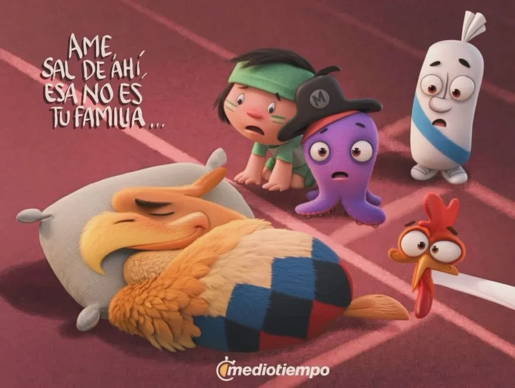 Cartón de Qucho sobre el América