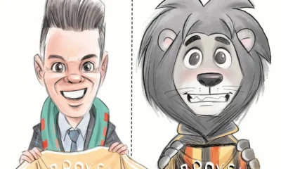 Cartón de Qucho sobre Leones Negros