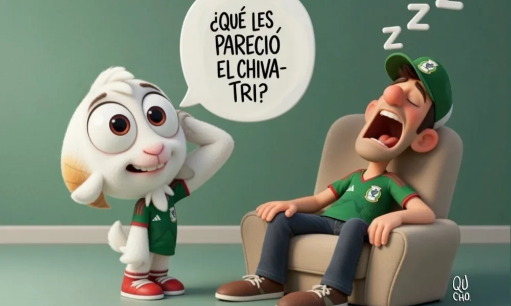 Cartón de Qucho sobre las Chivas