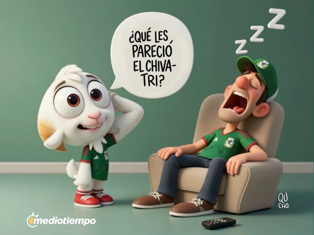 Cartón de Qucho sobre las Chivas