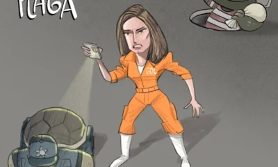 Cartón de Qucho sobre las alcantarillas tapatías