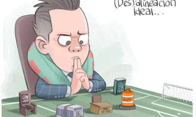 Cartón de Qucho sobre Pablo Lemus