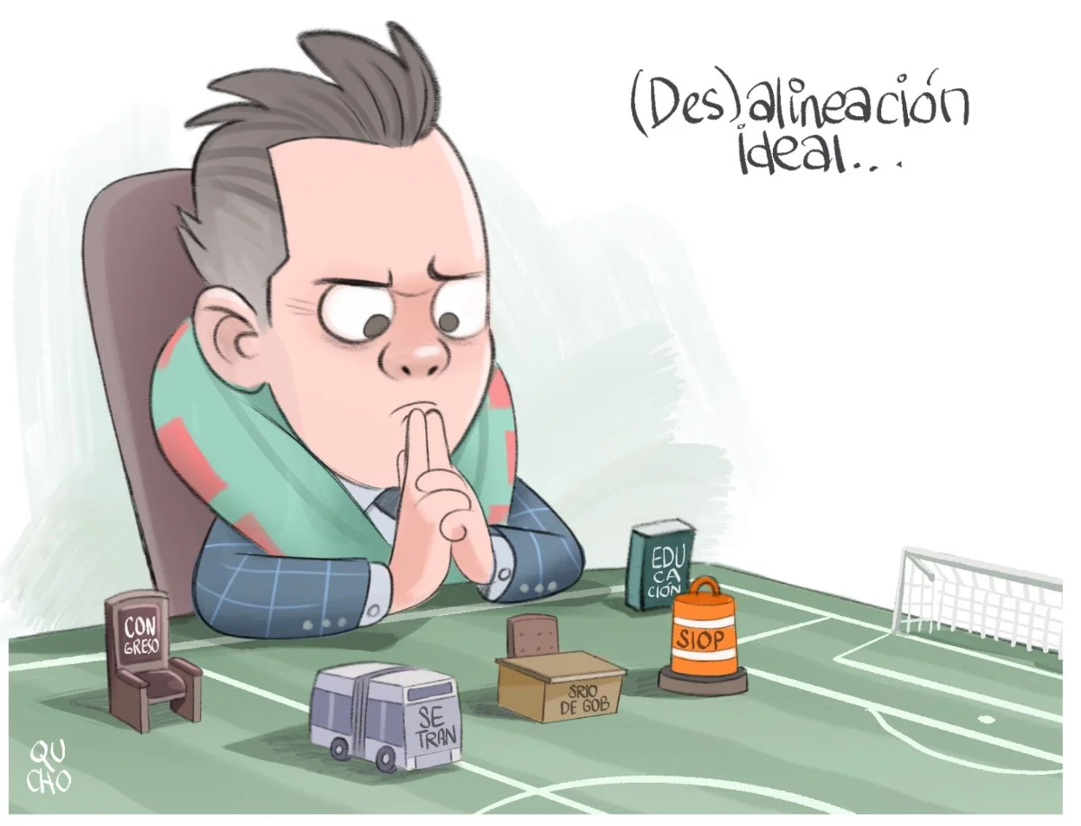 Cartón de Qucho sobre Pablo Lemus