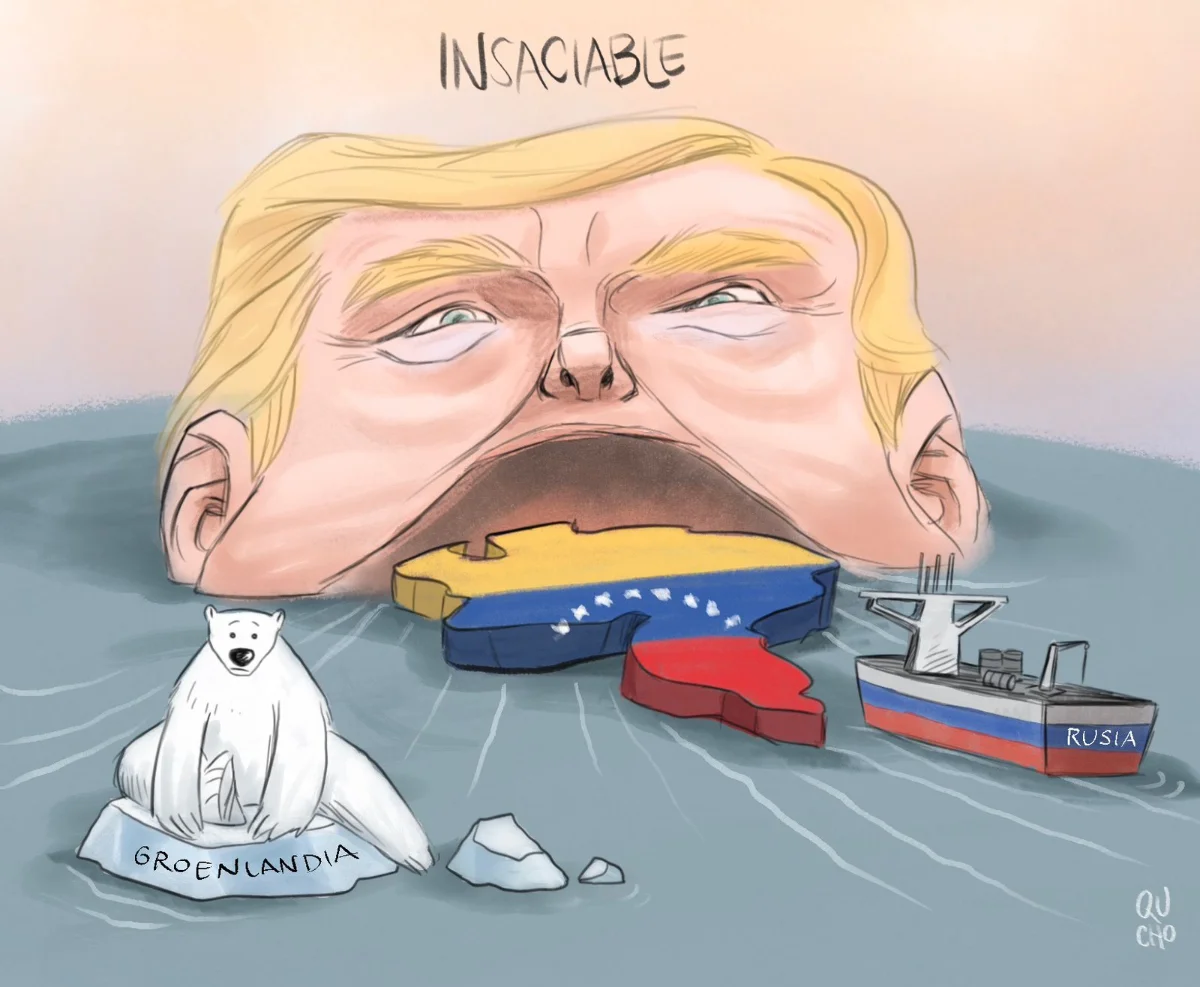 Cartón de Qucho dedica su cartón Donald Trump