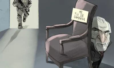 Cartón de Qucho sobre Adán Augusto