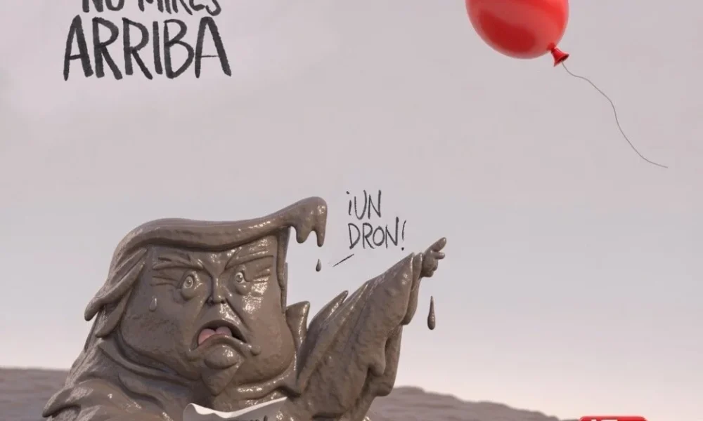 Cartón de Qucho sobre Trump
