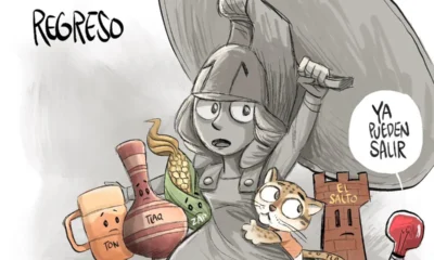 Cartón de Qucho sobre la desactivación del Código Rojo