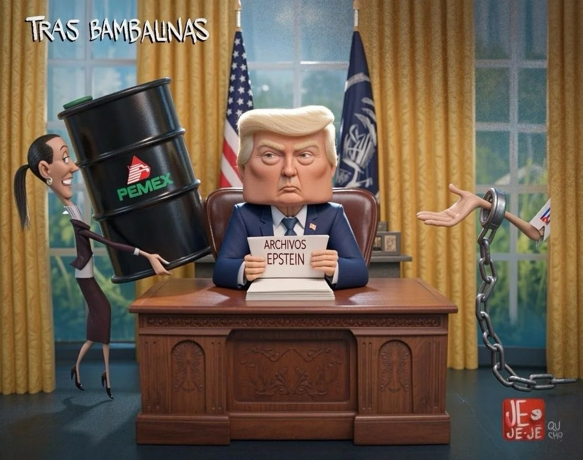 Cartón de Qucho Monero sobre la Presidenta Sheinbaum