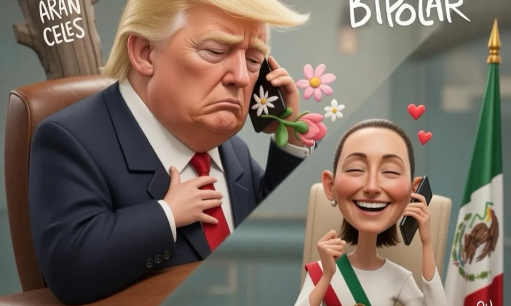 Qucho Monero dedica su cartón a la Presidenta