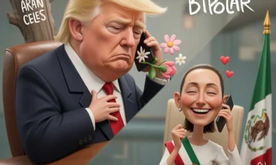 Qucho Monero dedica su cartón a la Presidenta