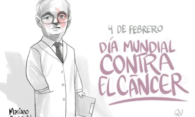 Cartón de Qucho sobre el Día contra el Cáncer